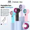  Quạt Mini Cầm Tay GOOJODOQ GFS002 Handheld Fan (4000mAh, 12H, 2 LED Lighting Modes, Mechanical Wind, 9m/s, 10800RPM, 100 Fan Speeds Adjustment, Digital Display) 