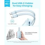  Pin Dự Phòng Kèm 2 Cáp Type-C ANKER A110M 20000mAh 45W (1*Type-C + 1*USB-A port, Digital Display) 