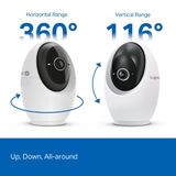  Camera An Ninh Gia Đình Wi-Fi TAPO C260 4K (8MP, 360º horizontal+116º vertical, Customizable Block Zone, Works with Google Assistant/Amazon Alexa/Samsung SmartThings) 