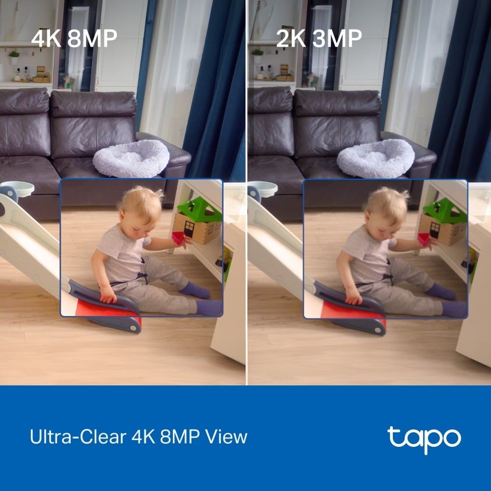  Camera An Ninh Gia Đình Wi-Fi TAPO C260 4K (8MP, 360º horizontal+116º vertical, Customizable Block Zone, Works with Google Assistant/Amazon Alexa/Samsung SmartThings) 