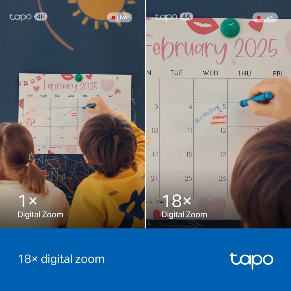  Camera An Ninh Gia Đình Wi-Fi TAPO C260 4K (8MP, 360º horizontal+116º vertical, Customizable Block Zone, Works with Google Assistant/Amazon Alexa/Samsung SmartThings) 