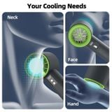  Quạt Mini Cầm Tay GOOJODOQ GFS006 High-Speed Handheld Fan (4000mAh, 12H, 10m/s, 13000RPM, 100 Fan Speeds Adjustment, Digital LED Display, <25dB, Semiconductor cooling plate) 