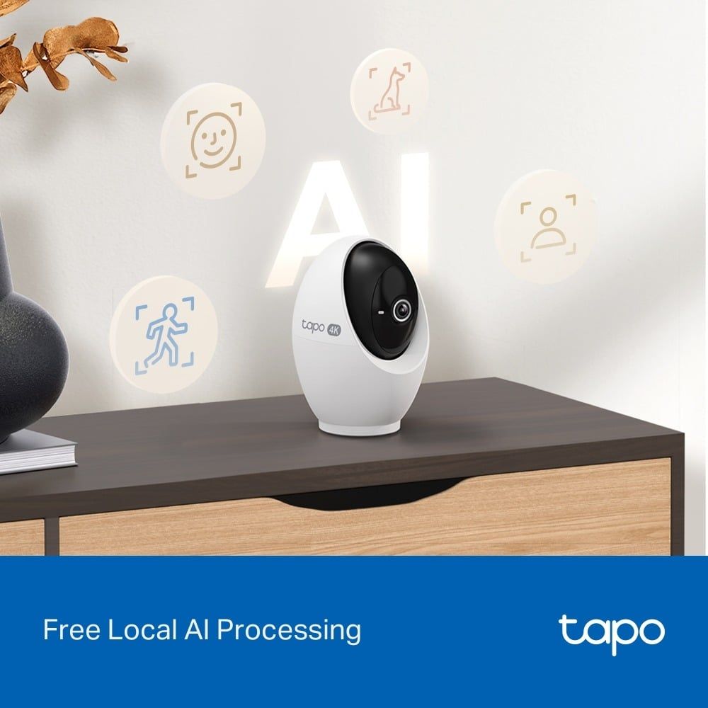  Camera An Ninh Gia Đình Wi-Fi TAPO C260 4K (8MP, 360º horizontal+116º vertical, Customizable Block Zone, Works with Google Assistant/Amazon Alexa/Samsung SmartThings) 