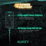  Cáp Sạc Nhanh C to Lightning AUKEY CB-CL5 27W (MFi Certification, 1.2m, 480Mbps) 