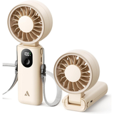  Quạt Cầm Tay AECOOLY Halo 04 (6000RPM, 5 Speed Settings, 20H, 3600mAh, 6m/s, Digital Display) 