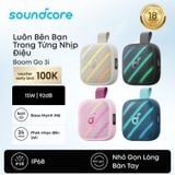  Loa Bluetooth Di Động SOUNDCORE BOOM GO 3i 15W (Bluetooth v6.0, 24H, BassUp™ 2.0, Digital Display, 4800mAh, IP68, AuraCast, RGB, TWS) 
