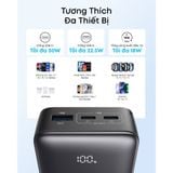  Pin Dự Phòng ANKER A110J 10000mAh 30W (CCC / 3C Certification, 2*Type-C + 1*USB-A port, Digital Display, LiFePO4 Cell) 