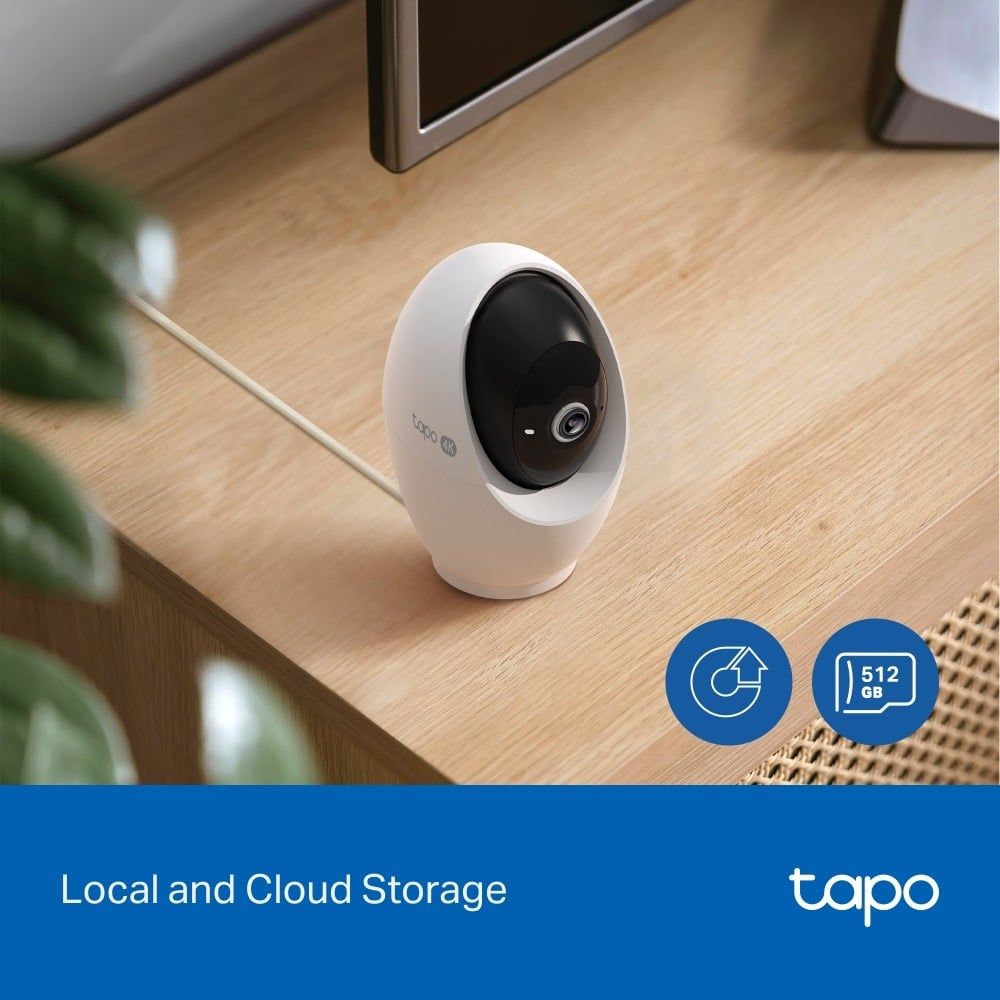  Camera An Ninh Gia Đình Wi-Fi TAPO C260 4K (8MP, 360º horizontal+116º vertical, Customizable Block Zone, Works with Google Assistant/Amazon Alexa/Samsung SmartThings) 