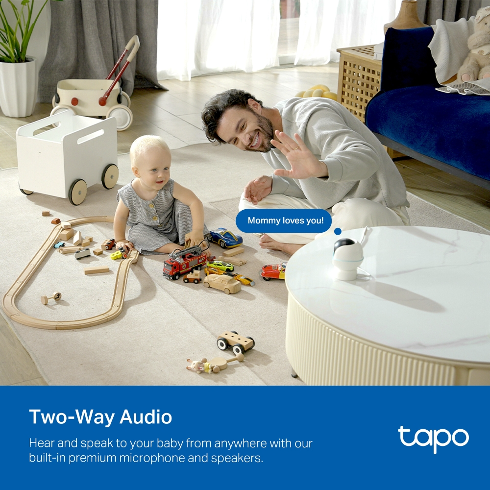  Camera AI Thông Minh Quay Quét Giám Sát Trẻ Em TAPO C840 (Dual-Lens, Covered-Face Detection, Safety Fence, Baby Cry Detection, Full 360° View, Up to 512 GB microSD card/Tapo Care, Works with Apple Home/Alexa/Google Home/Samsung SmartThings) 