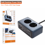  Trạm Sạc Đa Năng Để Bàn 5-In-1 LDNIO SE3 45W (2*AC EU Outlet + 2*Type-C + 1*USB-A port) 