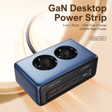  Trạm Sạc Đa Năng Để Bàn 5-In-1 LDNIO SE3 45W (2*AC EU Outlet + 2*Type-C + 1*USB-A port) 