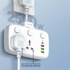  Ổ Cắm Điện Đa Năng Gắn Tường LDNIO SC2413 (2* Universal Outlet, 1*Type-C + 3*USB-A) 