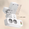  Ổ Cắm Điện Đa Năng Gắn Tường 5-in-1 LDNIO SE2337 2500W (2*AC EU Outlets, 1*Type-C + 2*USB-A port, With NIGHT-LAMP) 