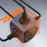  Trạm Sạc Đa Năng Để Bàn 6-in-1 LDNIO SC3338 65W (3*AC Universal Outlet + 2*Type-C + 1*USB-A port) 