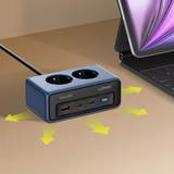  Trạm Sạc Đa Năng Để Bàn 5-In-1 LDNIO SE3 45W (2*AC EU Outlet + 2*Type-C + 1*USB-A port) 