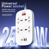  Ổ Cắm Điện Đa Năng 8-in-1 LDNIO SC4407C 2500W (4*Universal Outlet, 2*Type-C + 2*USB-A port) 