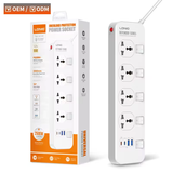  Ổ Cắm Điện Đa Năng 8-in-1 LDNIO SC4408C 2500W (4*Universal Outlet, 2*Type-C + 2*USB-A port) 