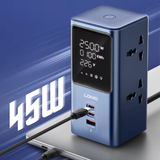  Trạm Sạc Đa Năng Để Bàn 7-In-1 LDNIO SC2 45W (4*AC Outlet + 2*Type-C + 1*USB-A port, Smart Digital Display) 
