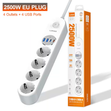  Ổ Cắm Điện Đa Năng 8-in-1 LDNIO SE1 2500W (4*EU Outlet, 2*Type-C + 2*USB-A port) 