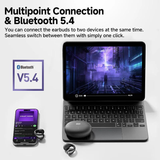  Tai Nghe Kẹp Tai Bluetooth TWS QCY Crossky C30 (Bluetooth 5.4, 5.5H, 4-Mic ENC Calls, 10.8mm Driver, IPX4, Dual Connection, Smart App, Ultra-Low Latency) 