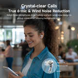  Tai Nghe Không Dây TWS QCY Melobuds N50 (Bluetooth v5.4, 6H, ANC, 6 Al-powered Mics ENC, Ultra-Low Latency, 9 Tuned Preset EQs) 