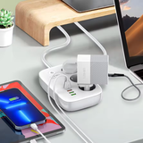  Ổ Cắm Điện Đa Năng Thông Minh Wi-Fi LDNIO SEW3452 2500W (3*Universal Outlet, 1*Type-C +3 USB-A port, Works with Smart Life App/Tuya App) 