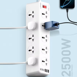  Ổ Cắm Điện Đa Năng LDNIO SC10610C 2500W (10*Universal Outlets, 3*Type-C + 3*USB-A port) 