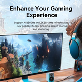  Cáp Chuyển Type-C to DisplayPort VENTION CRJ 4K (1m, 4K@60Hz / 2K@144Hz, HDCP 2.2, Audio & Video In Sync, 3D Visual Effect) 