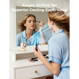  Quạt Cầm Tay AECOOLY Halo 04 (6000RPM, 5 Speed Settings, 20H, 3600mAh, 6m/s, Digital Display) 