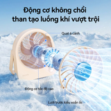  Quạt Để Bàn AECOOLY Chic 02 (2000mAh, 11H, 4-Adjustable Speed, LED Digital Display, 180° Adjustable Cooling) 