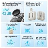  Loa Bluetooth Di Động SOUNDCORE BOOM GO 3i 15W (Bluetooth v6.0, 24H, BassUp™ 2.0, Digital Display, 4800mAh, IP68, AuraCast, RGB, TWS) 