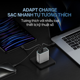  Củ Sạc Nhanh CUKTECH A15C 65W (2*Type-C + 1*USB-A port, with 1.5m C to C 5A cable) 