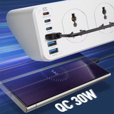  Ổ Cắm Điện Đa Năng LDNIO SC10610C 2500W (10*Universal Outlets, 3*Type-C + 3*USB-A port) 