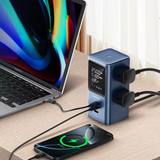  Trạm Sạc Đa Năng Để Bàn 7-In-1 LDNIO SC2 45W (4*AC Outlet + 2*Type-C + 1*USB-A port, Smart Digital Display) 