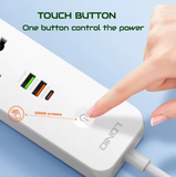  Ổ Cắm Điện Đa Năng LDNIO SC5319 2500W (5*Universal Outlet, 1*Type-C + 2*USB-A port) 