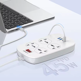  Ổ Cắm Điện Đa Năng 8-in-1 LDNIO SC4407C 2500W (4*Universal Outlet, 2*Type-C + 2*USB-A port) 
