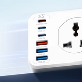  Ổ Cắm Điện Đa Năng LDNIO SC10610C 2500W (10*Universal Outlets, 3*Type-C + 3*USB-A port) 