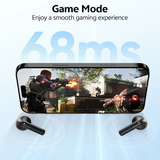  Tai Nghe Không Dây TWS QCY AilyBuds E10 (Bluetooth v5.4, 4.5H, LDAC Codec with Hires Audio, 4 Mics ENC for Clear Call, Personalized EQ, 13mm Dynamic Driver, 360° Spatial Sound, IPX4) 