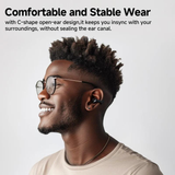  Tai Nghe Kẹp Tai Bluetooth TWS QCY Crossky C30 (Bluetooth 5.4, 5.5H, 4-Mic ENC Calls, 10.8mm Driver, IPX4, Dual Connection, Smart App, Ultra-Low Latency) 