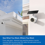  Bộ Camera An Ninh Năng Lượng Mặt Trời TAPO C460 4K (18x Digital Zoom, Up to 200 days Battery Life, IP66, Free Smart AI Detection, Dual-Band Wi-Fi Connectivity, Up to 512 GB MicroSD storage + TAPO Care, Works with Google Home/Amazon Alexa) 