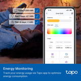 Bóng Đèn Thông Minh Wi-Fi Nhiều Màu Sắc TAPO L535E 8.6W (1055lm, Schedule & Timer, Voice Control, Energy Monitoring, 2500-6500K, Works with Alexa/Google Home/Apple Home) 