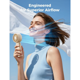  Quạt Cầm Tay AECOOLY Halo 04 (6000RPM, 5 Speed Settings, 20H, 3600mAh, 6m/s, Digital Display) 