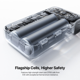  Pin Dự Phòng Kiêm Củ Sạc Baseus EnerFill FT21 10000mAh 45W (1*Type-C + 1*USB-A port, with Foldable AC Plug, with USB-C Cable, Digital Display) 