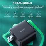  Củ Sạc Nhanh AUKEY PA-B4T 45W (2*Type-C port, GaN Technology) 