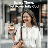  Quạt Để Bàn AECOOLY Chic 02 (2000mAh, 11H, 4-Adjustable Speed, LED Digital Display, 180° Adjustable Cooling) 