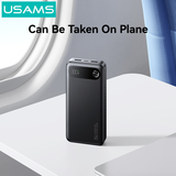  Pin Dự Phòng USAMS CD249 10000mAh/20000mAh 20W (Digital LED Display, USB + 2*Type-C Port) 