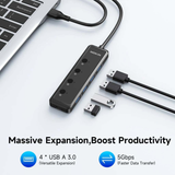  HUB Mở Rộng Đa Năng 5-in-1 MOKIN MOUC5708 (USB-A to 4*USB 3.0) 