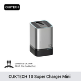  Củ Sạc Nhanh CUKTECH 10 120W (2*Type-C + 1*USB-A port, 120W MAX fast charging for Xiaomi phones) 