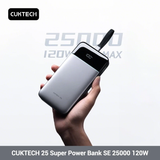  Pin Dự Phòng CUKTECH 25 SE 25000mAh 120W (CCC / 3C Certification, With Built-in Type-C Cable Screen Display, 1*Type-C + 1*USB-A port, Support 120W MAX Xiaomi Fast Charge, Flight-Approved) 