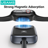  Đế Sạc Không Dây Dự Phòng Cho Watch USAMS CD245 1200mAh 2.5W (with Built-in Type-C cable) 